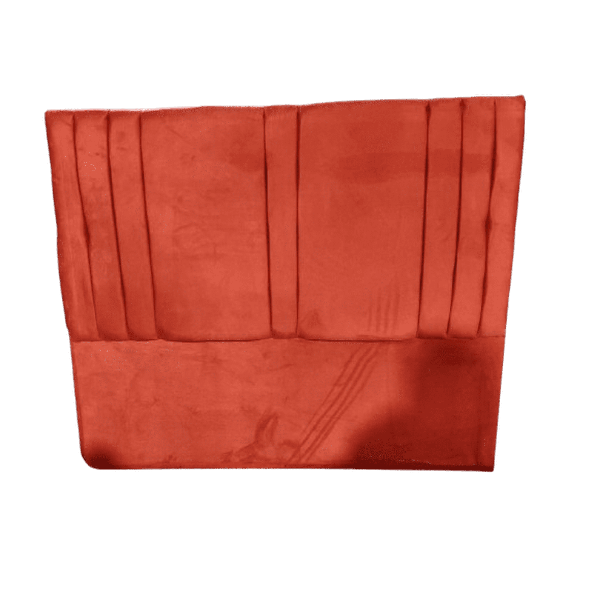 Rous Muebles - Respaldo Premium, Cama Dos Plazas, Color Rojo, Diseño Acanalado