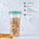 thumbnail image 5 of PLASTICPRO Recipientes de Almacenamiento de Alimentos de 48 Onzas con Tapa Giratoria Verde – Transparentes, Reutilizables, Apilables – Pack de 4, 5 of 9