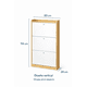 thumbnail image 2 of Mueble Zapatero organizador Velux 18 Pares Blanco con madera Reforzado 15mm, 2 of 8