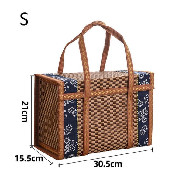 1pc Folding Picnic Basket: Perfect for Easter, Wine, Candy, Gifts, Travel & More!
