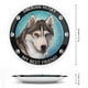 thumbnail image 2 of Husky siberiano Plato decorativo de porcelana fina (bone china), plato decorativo de cerámica para hogar, oficina, soporte de pared, platos decorativos para dormitorio - 6 pulgadas (15 cm), 2 of 6