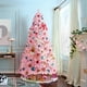 thumbnail image 2 of Árbol de Navidad Topeakmart artificial rosa de 2,3 m con soporte, 2 of 3