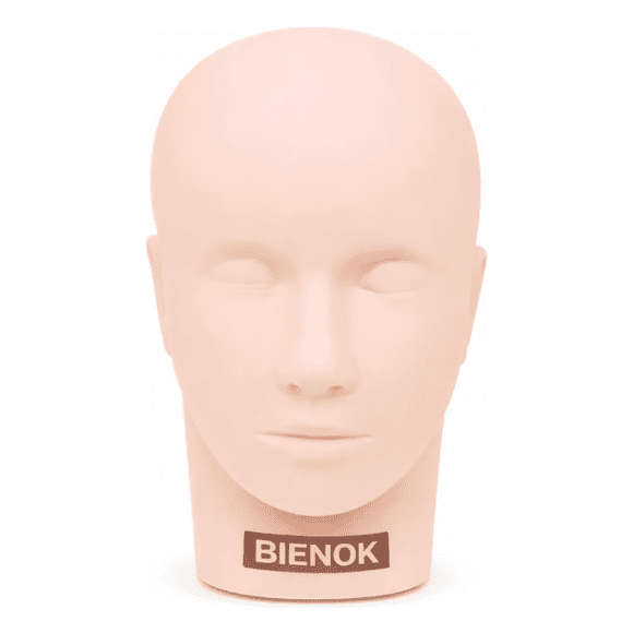 Cabeza Técnica De Práctica Para Pestañas Y Cejas