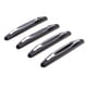 thumbnail image 1 of 4 piezas universal puerta del coche borde protector de parachoques etiqueta adhesiva negro, 1 of 3