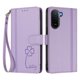 thumbnail image 3 of Funda Cartera Trébol para Xiaomi Poco C81 4G con Ranuras Tarjetas y Carga Inalámbrica Morado claro, 3 of 6