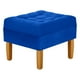 thumbnail image 2 of Pouf Wood 1c Felpa 04 Azul Rey, 2 of 4
