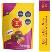 Bon O Bon Mini Relleno Sabor Avellana 138 G Arcor