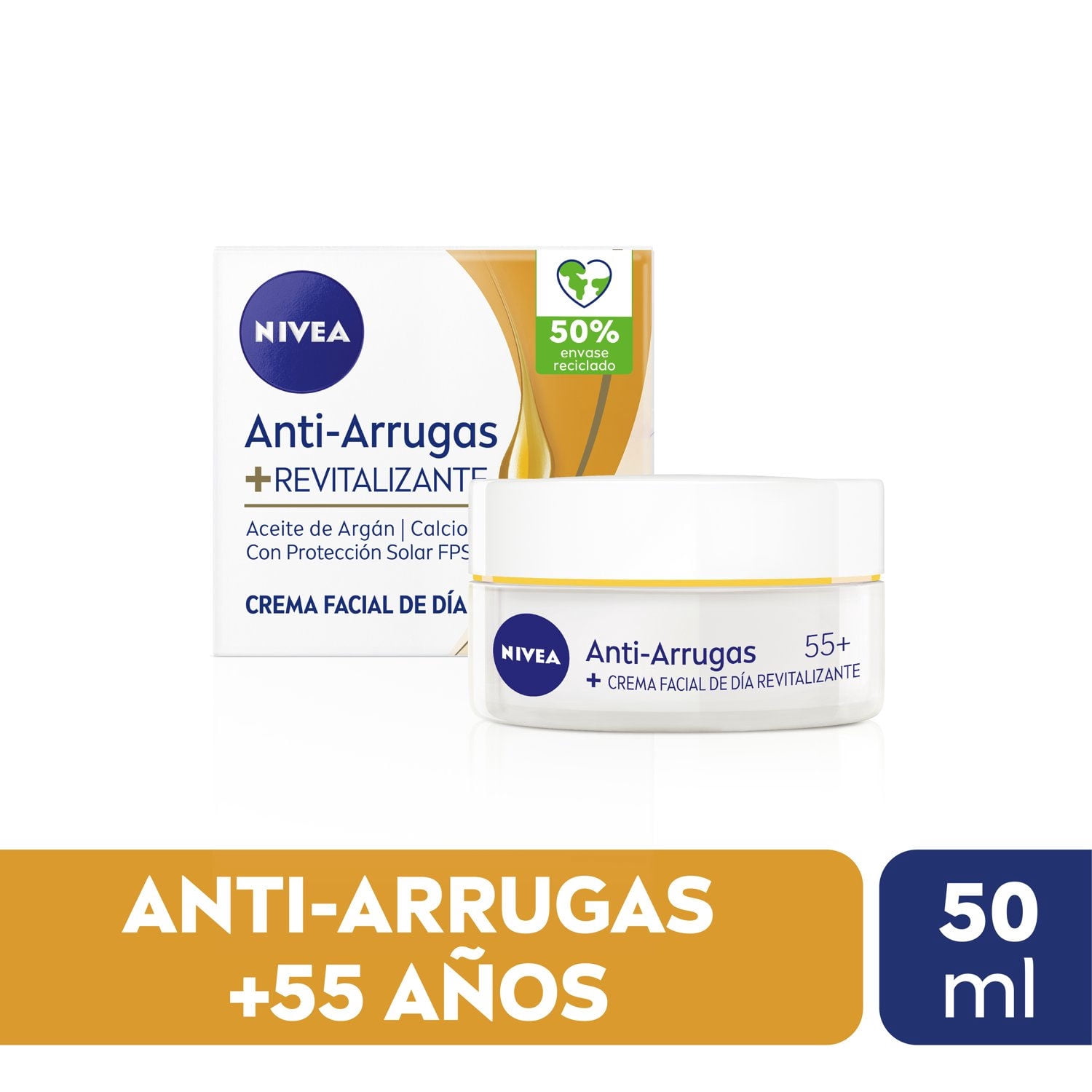 Nivea - Crema Facial Antiarrugas 55+