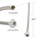 thumbnail image 4 of Línea de suministro de agua para inodoro HIGHCRAFT flexible 60 cm de acero inoxidable, 4 of 7
