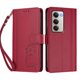 thumbnail image 3 of Funda Cartera Trébol para Xiaomi Redmi 15 4G/5G con Ranuras Tarjetas y Carga Inalámbrica Rojo, 3 of 6