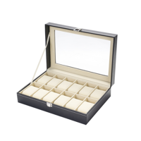 Genérico - Organizador Caja 12 Relojes Exhibidor Elegante Joyas