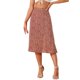 thumbnail image 1 of INSPIRE CHIC Faldas Midi de Mujer Cintura Elástica Campesina A-Line Faldas Florales Ditsy Rojo S, 1 of 6