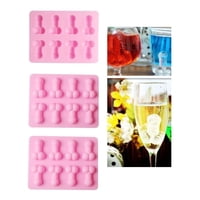 Genérico - 3 Molde De Silicona Pene Moldes Silicona Reposteria Penes