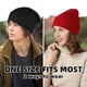 thumbnail image 3 of Gorros para hombre y mujer, paquete de 2, para otoño e invierno, unisex, cálidos, de punto, suaves, para esquí, CLT01, 3 of 6