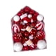 thumbnail image 3 of 72 Uds decoraciones para árboles de Navidad bolas de Navidad conjunto de adornos colgantes gotas para porche guirnalda hogar aniversario interior Rojo blanco, 3 of 5