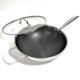 thumbnail image 2 of Wok Lexi Home de 5 qt (4,7 L) de acero inoxidable antiadherente con tapa de vidrio, 2 of 7