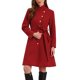 thumbnail image 1 of INSPIRE CHIC Abrigo de Guisante para Mujer Invierno Cuello Alto Botones Abajo Abrigos de Longitud Media con Cinturón S Rojo, 1 of 6