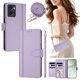 thumbnail image 2 of Funda Billetera de Cuero Sintético para Motorola MOTO G05/MOTO E15, Morado Claro, 2 of 6