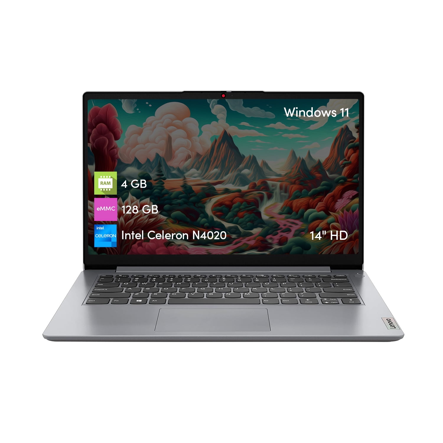 Notebook Lenovo Ideapad Celeron 4Gb 128Gb 14"" Hd Win11