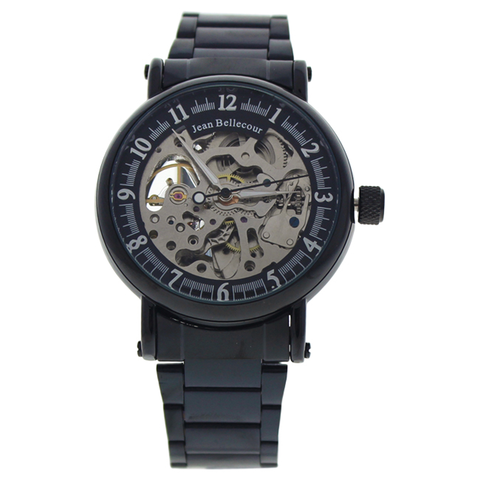 Reloj Analógico Jean Bellecour Acero Inoxidable Negro