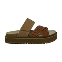 Sandalia Mujer Camel Copa Detogni