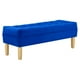 thumbnail image 2 of Banqueta Wood 2c Felpa 05 Azul Rey, 2 of 4