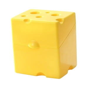 Magideal - Contenedor De Rebanadas De Queso, Tapa Con Bisagras, Caja De Queso, Refrigerador, Caja Hermética, Suministros Reutilizables, Caja Portátil De Almacena