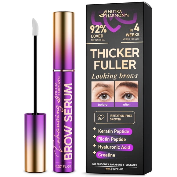 Sérum para el crecimiento de cejas NUTRAHARMONY Pro Growth, 8 ml, vegano