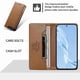 thumbnail image 5 of Funda Tipo Cartera de Cuero Sintético para Samsung Galaxy S20 Bloqueo RFID, con Ranuras para Tarjetas y Bolsillo para Efectivo, Cierre Magnético Fuerte Marrón, 5 of 6