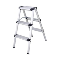 Ioensy - Escaleras De 3 Escalones Plegables De Pedal Ancho Portátil Para Garaje Al Aire Libre Hogar