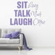thumbnail image 2 of Decomural Sit Talk Laugh Family Friend WS-16004, 2 of 2