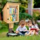 thumbnail image 4 of Caja de Biblioteca Exterior HAFTKD de Madera con Doble Estante, 4 of 8