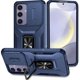 thumbnail image 1 of Funda Armada para Samsung Galaxy S24 FE con Tapa Deslizante y Soporte Magnético Giratorio Azul, 1 of 5