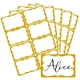 thumbnail image 1 of Etiquetas autoadhesivas con borde dorado, 200 unidades, 7,7 x 5,2 cm, 1 of 7
