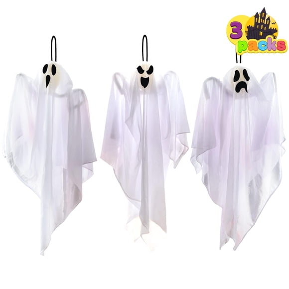 Joyin para decoración de fiesta de Halloween, paquete de 3 fantasmas colgantes, 70 cm