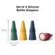 thumbnail image 2 of Tapones para Botellas de Vino y Bebidas en Silicona con Forma de Conejo, Juego de 4, 2 of 5