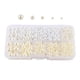 thumbnail image 4 of Cuentas redondas sueltas, accesorios para manualidades, decoración del hogar, cuentas sin agujeros, cuentas sin perforar para bolsos, manualidades, so beis blanco, 4 of 5