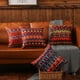 thumbnail image 3 of Juego de 4 fundas de almohada coloridas con rayas retro, bohemias, decorativas, hippies, de 45 x 45 cm, con rayas., 3 of 7