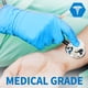 thumbnail image 5 of Guantes de examen de nitrilo Medguy, 4,5 mil, 100 unidades, azules, XL, 5 of 9
