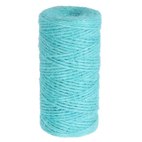 100 m de cuerda de yute 2mm cuerdas artesanales bricolaje envoltura de regalo cuerda cuerda azul claro