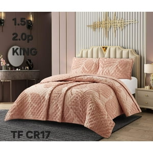 Aladdins Shop - Cobertor De Verano King Plumon Ligero Polialgodón Hojas Palo Rosa