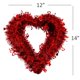 thumbnail image 5 of Corona de San Valentín 4E, novedosa forma de corazón de oropel, 14 x 12 cm, para interiores y exteriores, 5 of 7