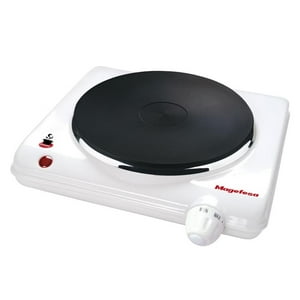 Magefesa - Cocina Encimera Electrica 1 Plato 1500W Blanco Mgf8012