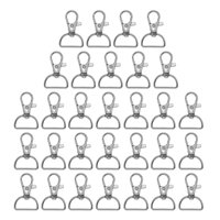 Magideal - 30 Unids Broche De Langosta Giratorio De Broches Giratorios De Metal Ganchos Broches Giratorios Gancho De Hebilla Para Correa De Material Cuero