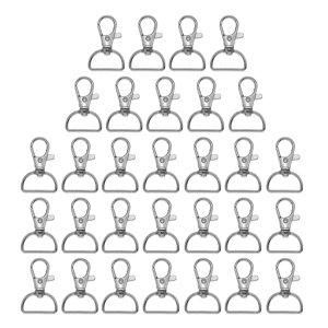 Magideal - 30 Unids Broche De Langosta Giratorio De Broches Giratorios De Metal Ganchos Broches Giratorios Gancho De Hebilla Para Correa De Material Cuero