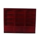 thumbnail image 2 of Gran Gabinete de Librería para Casa de Muñecas, Madera, Rojo Oscuro, 2 of 2