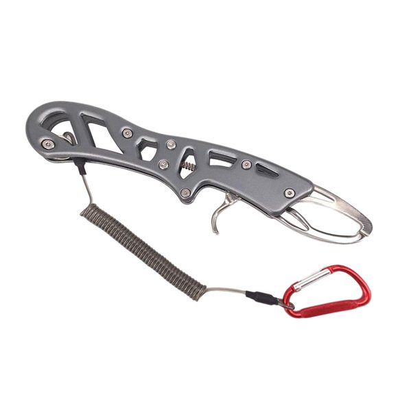 Pinza De Labio De Pescado Pinza De Pesca Agarre De Acero Inoxidable Aparejo De Pescado Gris