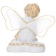 thumbnail image 5 of Estatua De ángel De Resina Hada Pintada Sala De Estar Adornos De Dormitorio Escultura Querubines Siéntese Blanco, 5 of 5