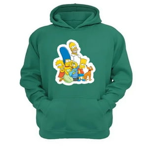 Genérico - Polerón Canguro Familia Amarilla Verde Aguamarina Talla Xl Unisex