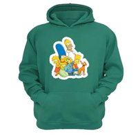 Genérico - Polerón Canguro Familia Amarilla Verde Aguamarina Talla Xs Unisex